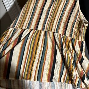 Striped Smocked Multi Color